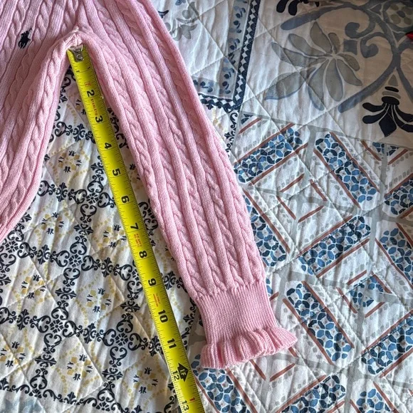Ralph Lauren Light Pink Cable Knit Sweater Sz5 cotton - Picture 17 of 17